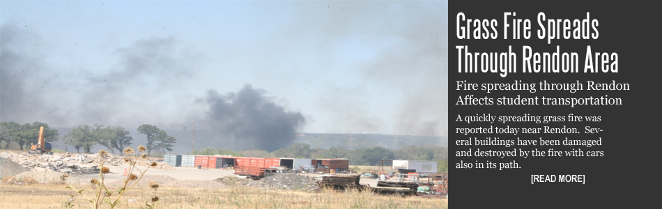 Grass Fire Spreads Through Rendon Area