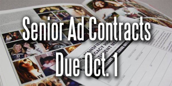 Senior Ad Contracts Due Monday, Oct. 1