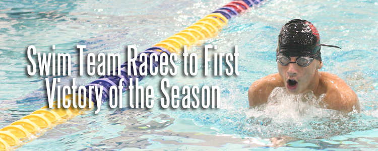 Swim Team Races to First Victory of the Season