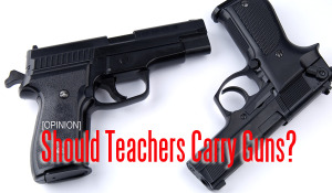 Teachers should be allowed to carry guns at school in order to protect students.