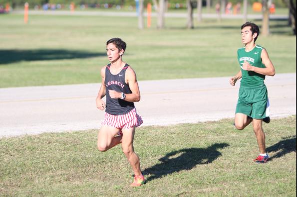 Jake Weith, 11, runs in the district cross country meet on Oct. 6.