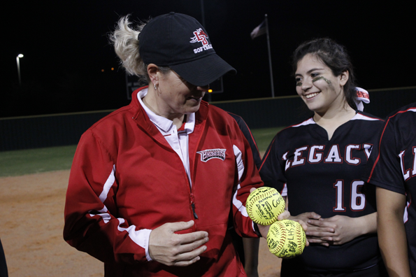 Coach Michelle Mayfield celebrated her 300th win on February 18.