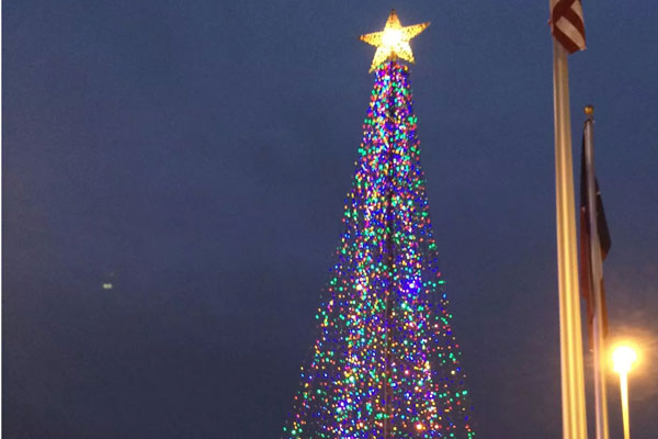 The Christmas Tree Lighting Ceremony was held during the Toys for Tots event on December 10.  