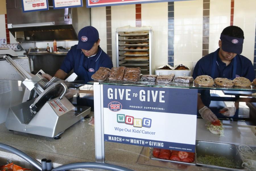 Jersey Mikes locations across DFW are donating 100% of their sales from March 25 to Wipe Out Kids Cancer.