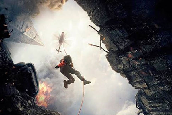 Dwayne Johnson stars as a rescue pilot in San Andreas, which opens on May 29.