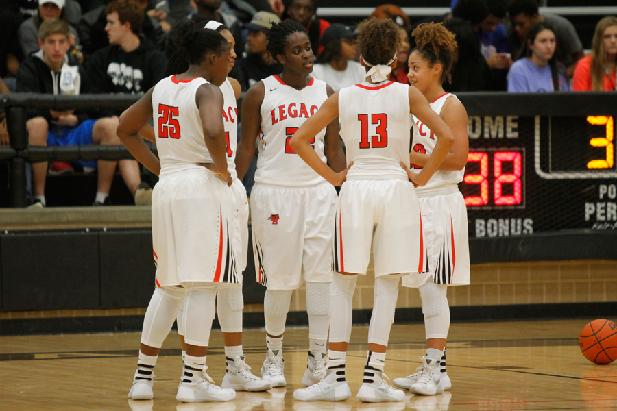 The varsity girls basketball team makes the playoffs for the second time in school history. 