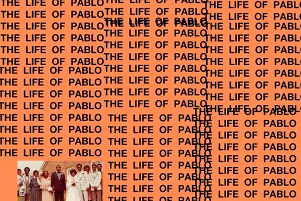 The album cover for The Life of Pablo, which came out Feb. 14, 2016.