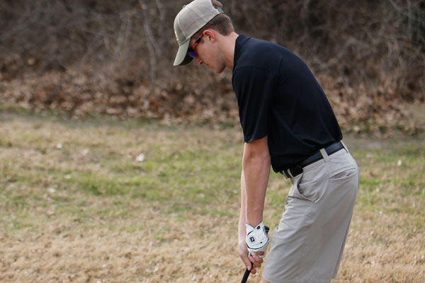 Kolton Newman, 11, prepares to make a new shot.