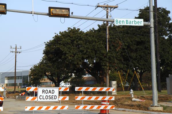 Debbie Lane in front of Ben Barber undergoes construction from June 2017 to the summer of 2018. The construction impacts commuters traveling to Legacy, Ben Barber, and surrounding businesses.