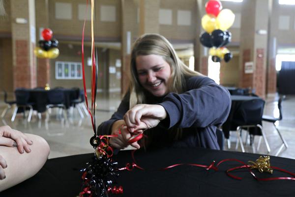 Senior Brooke Bussey prepares for last years NHS Bronco Ball. The second annual Bronco Ball will have a fairytale theme and will be held on Saturday Nov.4.