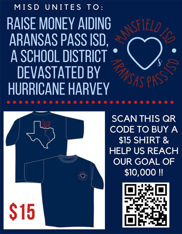 National Honor Societies from all five MISD schools have banded together to raise support for Aransas Pass ISD schools affected by Hurricane Harvey. The organizations will sell t-shirts and plan spirit nights to raise their goal of $10,000.