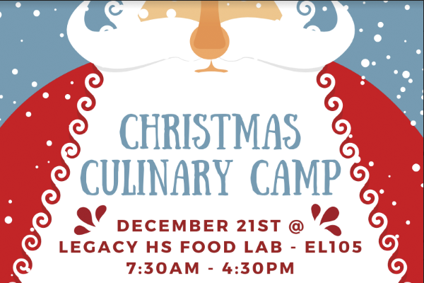 Culinary teacher hosts a Christmas cooking class for children. 