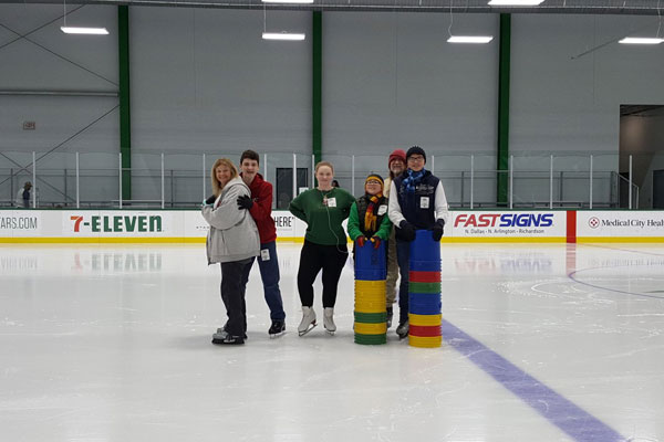 Bailey Wall, 9, (third from left) poses with her family.  