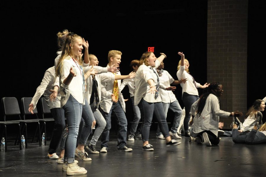 Students perform at last years improv show. This years auditions for Mission Improvable took place on Wednesday, Aug 21.
