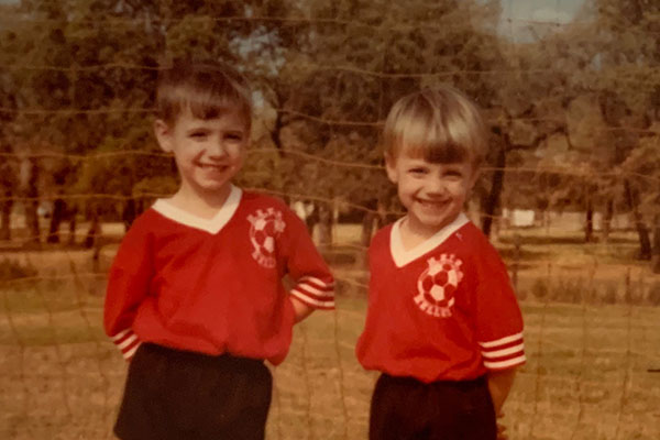 Josh and Chad Powell played little league soccer together as children.