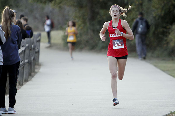 Ava Crisafulli, 10, runs at a meet at Chisenhall Fields in October.