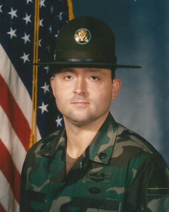 Drill Sergeant James Watkins served in the army before becoming a teacher.