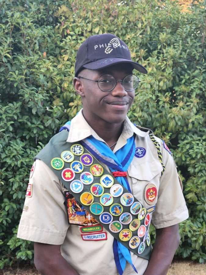Senior Micah Espree achieved the rank of Eagle Scout in the Boy Scouts of America program in April 2022. Espree celebrated with friends and family in August 2022.