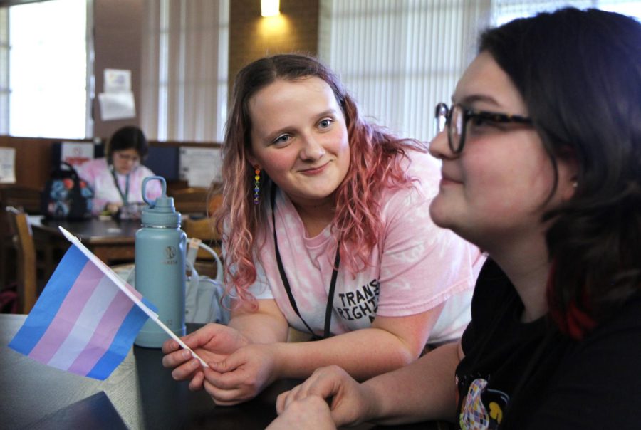 The Gay-Straight Alliance meets every Wednesday after school in the library.