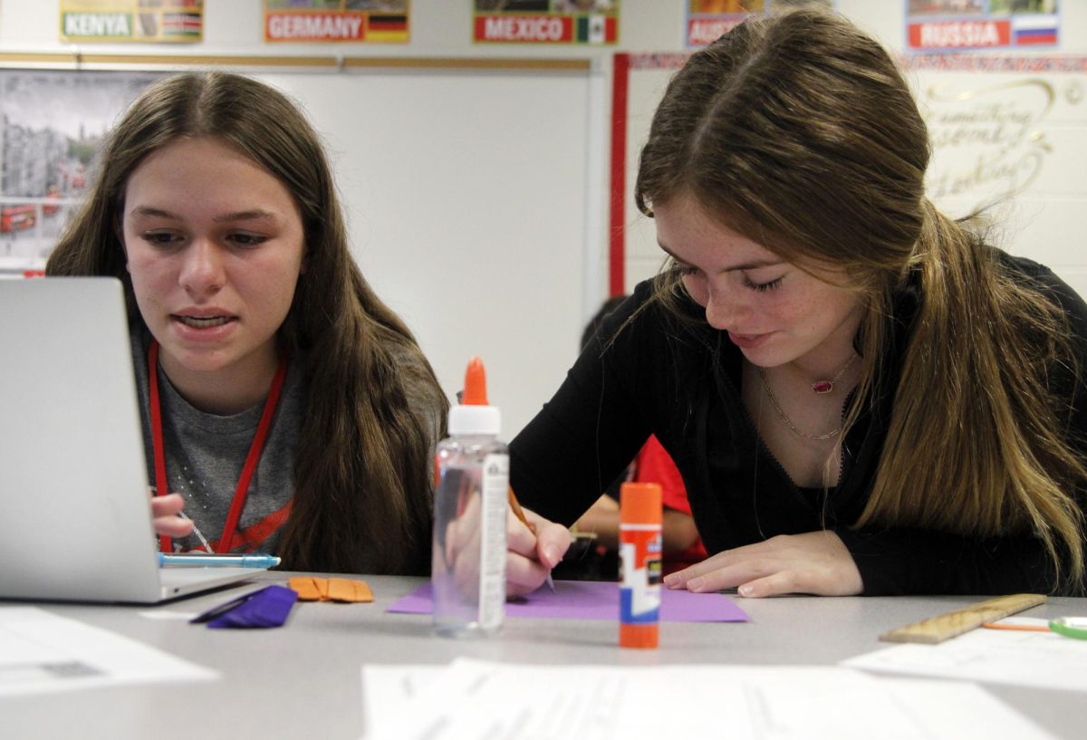 Freshman students work on an assignment in AP Human Geography. Students can earn an endorsement in one of five areas, which prepare students for life after high school. [File Photo]