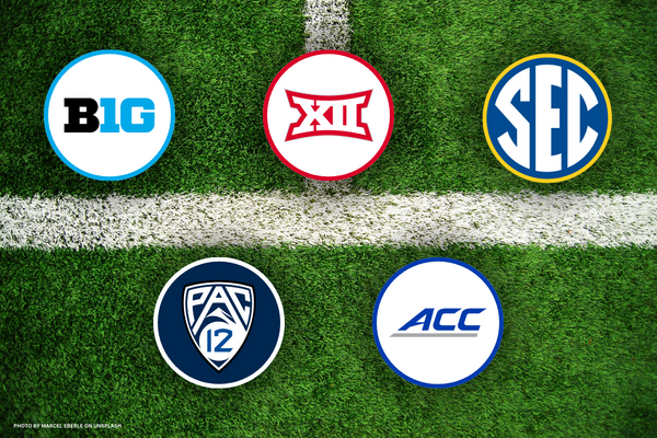 The five major college sports conferences, the Big 10, Big 12, Alantic Coast Conference (ACC), Pacific 12, Southeastern Conference, make up the Power 5 Conferences in the US. Photo by Marcel Eberle on Unsplash.