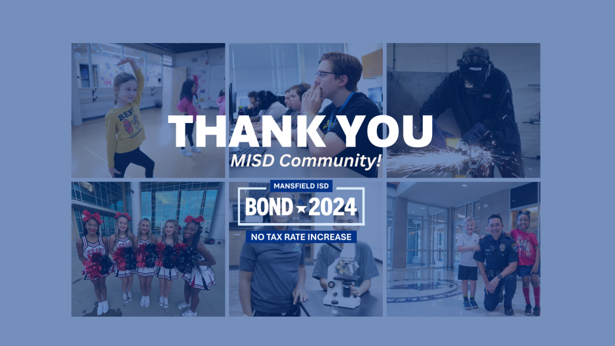 Mansfield ISD voters approve bond Proposition A and B in 2024 election. Photo by Mansfield ISD Communications Department