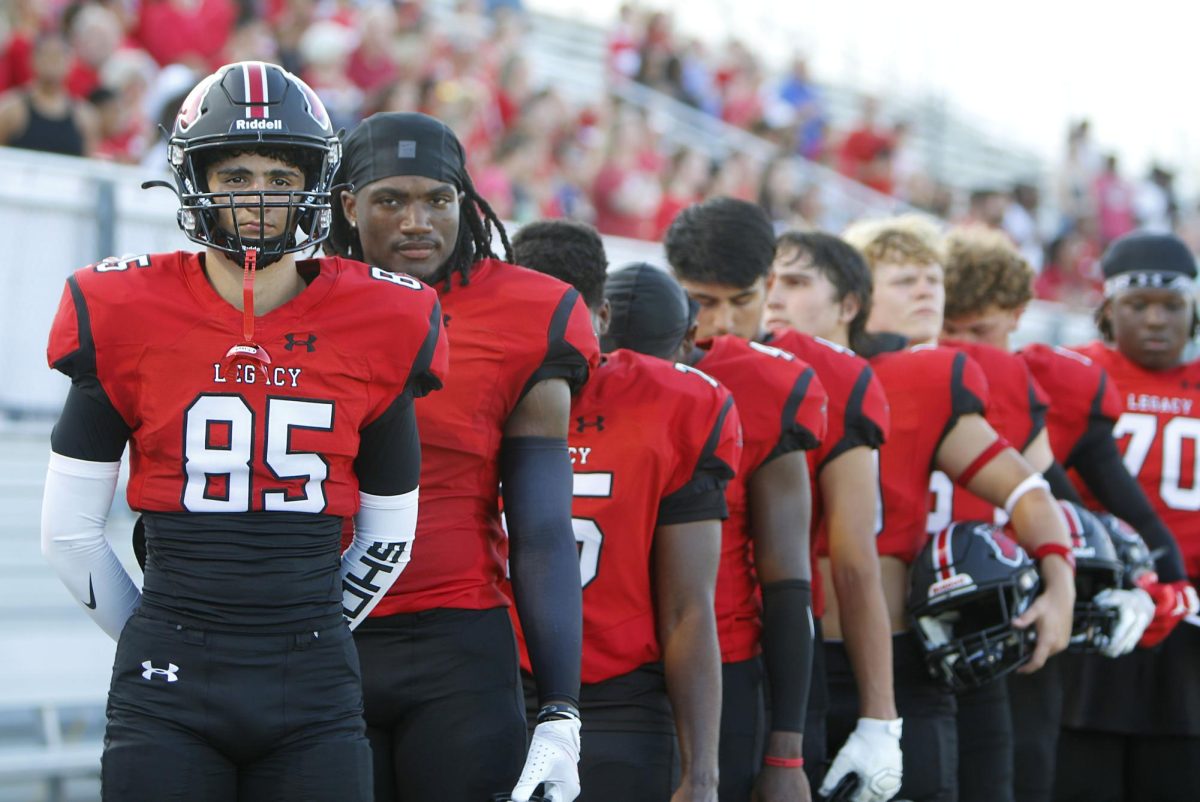 Football prepares for game against Justin Northwest. Legacy played Northwest on Aug. 30, and they lost 36-17.