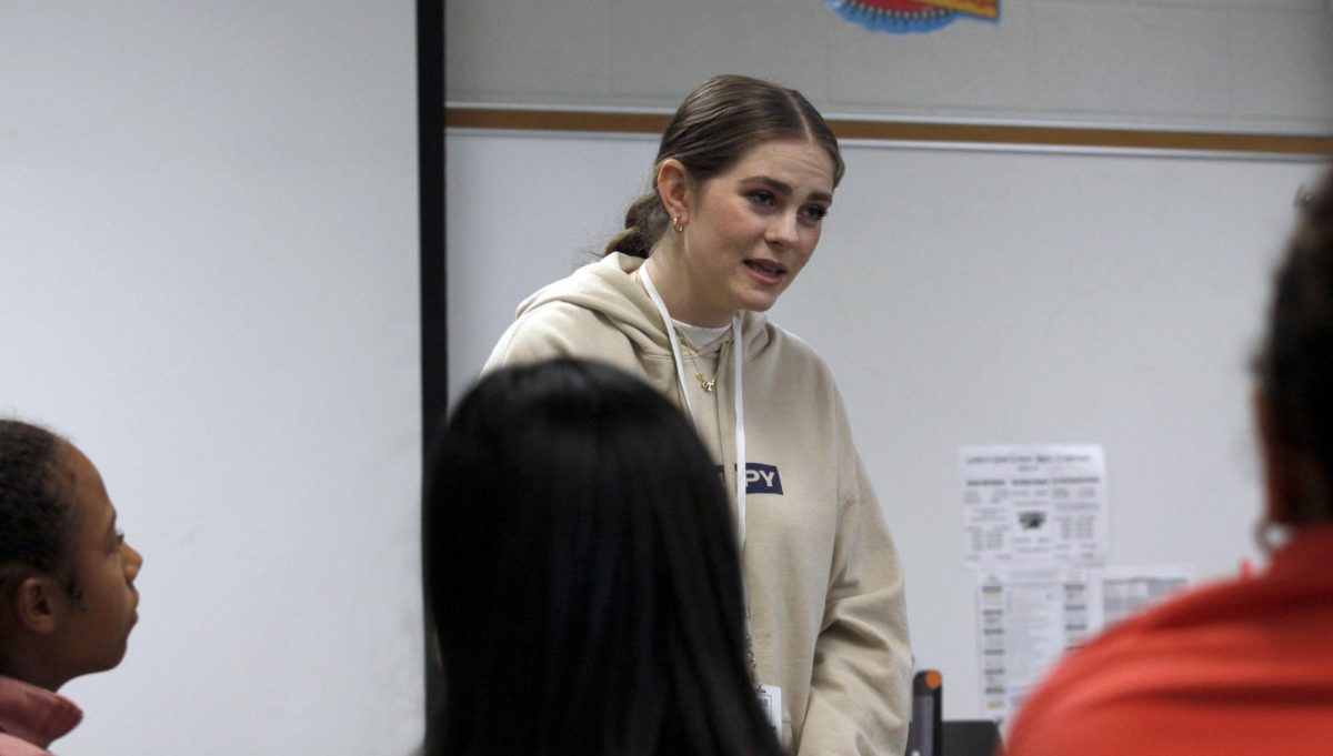 In Jesus Club, Bryce May-Fay, 10, reads out verses from the Bible to aspiring Jesus club members. Jesus Club is where students are welcome to join to discuss all things related to Jesus.