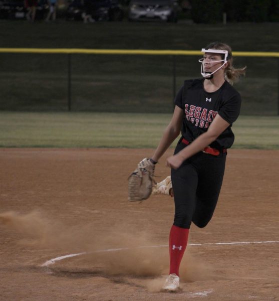 Ryleigh Stinson, 12, runs for the ball in a varsity softball scrimmage against Martin High School on Oct. 2.